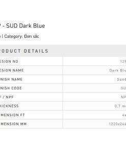 Laminate Splendor 1299-SUD-Dark-Blue bề mặt màu Dark Blue